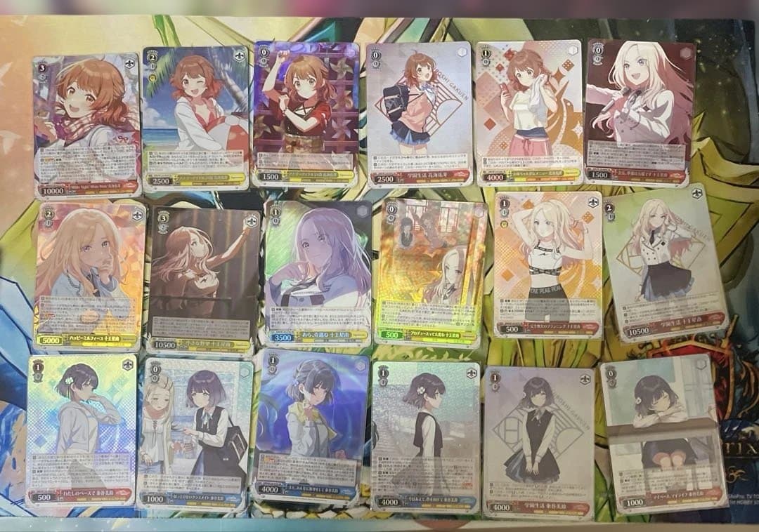 ヴァイスシュヴァルツ　学園アイドルマスター　学マスSR,RRR計75枚まとめ売り