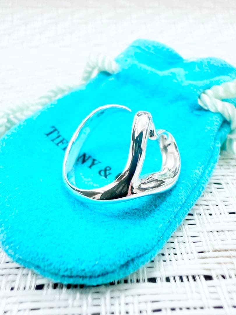 ティファニー オープンハートリング 指輪 14号 研磨洗浄済み 925