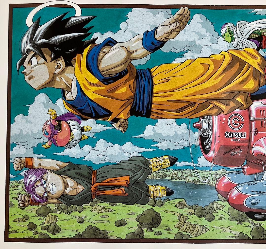 鳥山明の世界展」限定 ドラゴンボールZ ポスター 複製原画 額縁付