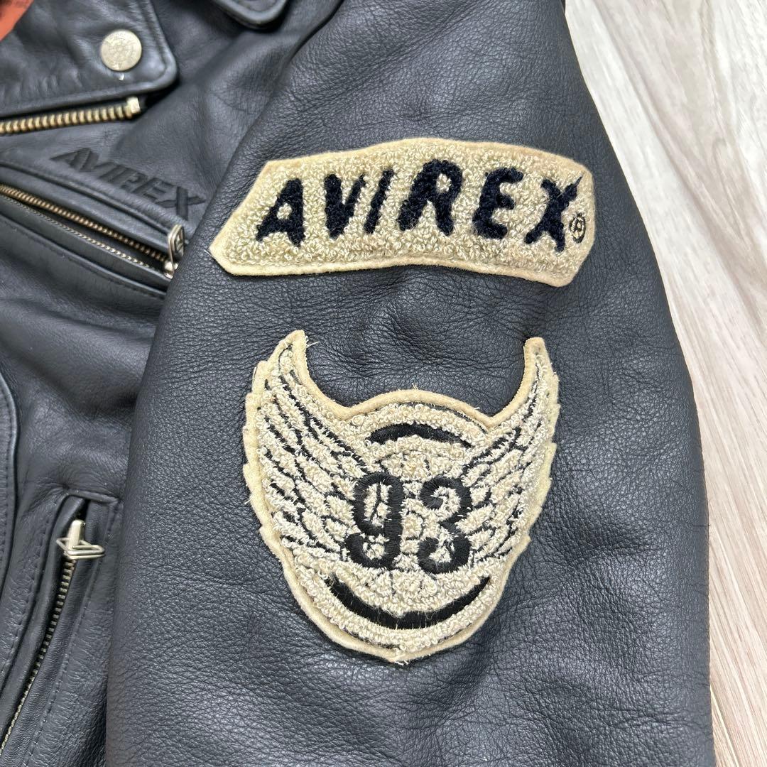 希少 AVIREX DAYTONA 93 レザー ダブルライダース ジャケット - メルカリ