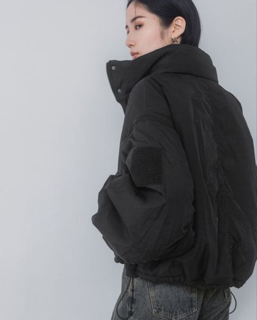 JEANASIS ソデ2WAYポケットボリュームショートコート ブラック - メルカリ