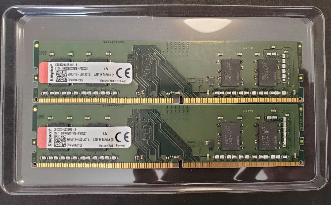 DDR4-3200 Kingston CBD32D4U2S1ME-8 2枚組 - メルカリ