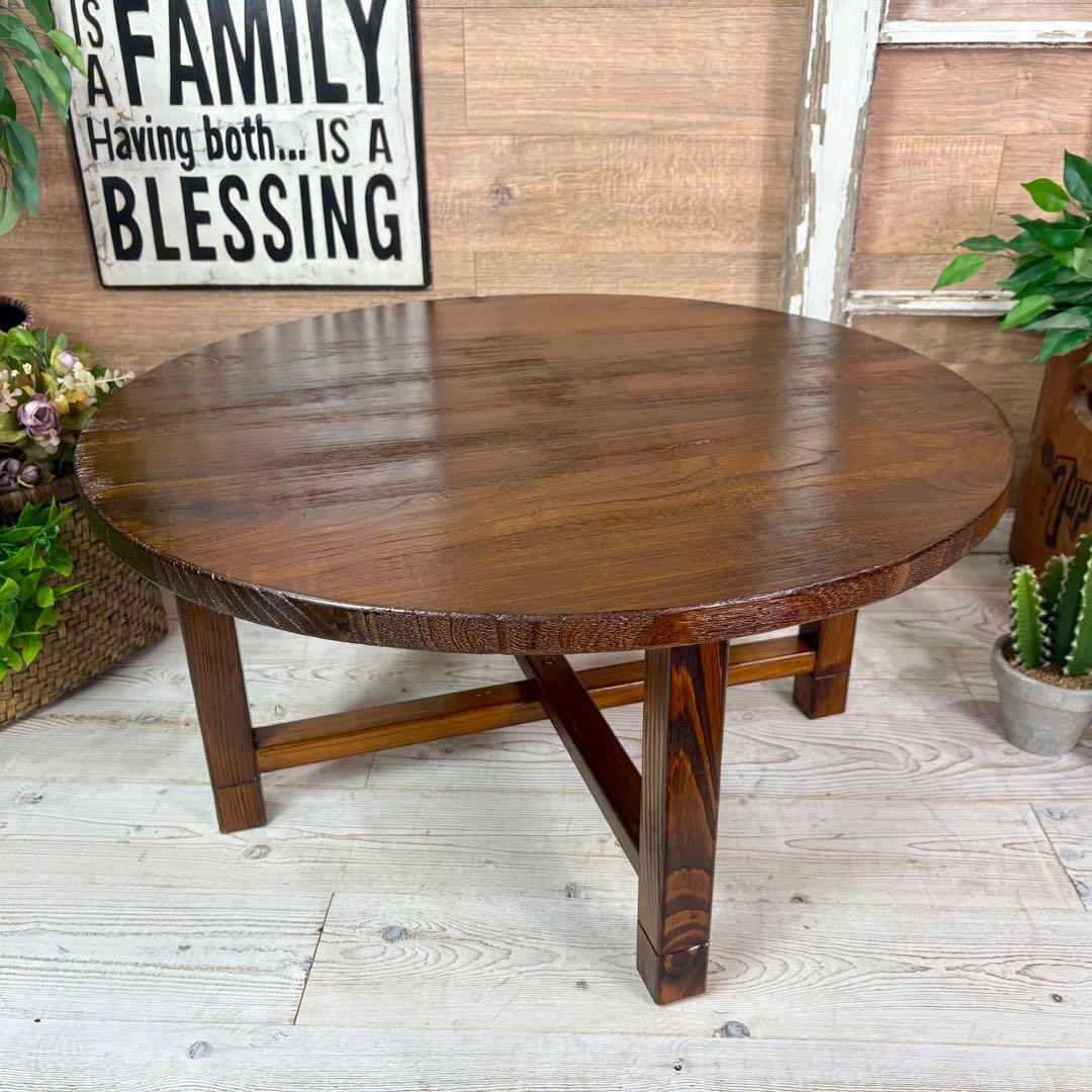 アジアンエスニック木製ちゃぶ台L木製折りたたみ式ティーテーブル飾り台ウッド座卓 variefurni_as-3263-na