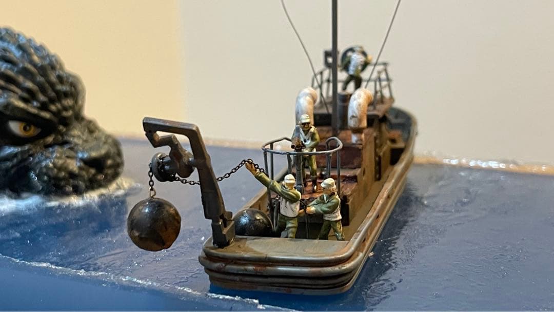 ゴジラー1.0 マイナスワン　ジオラマ　がんばれ新生丸