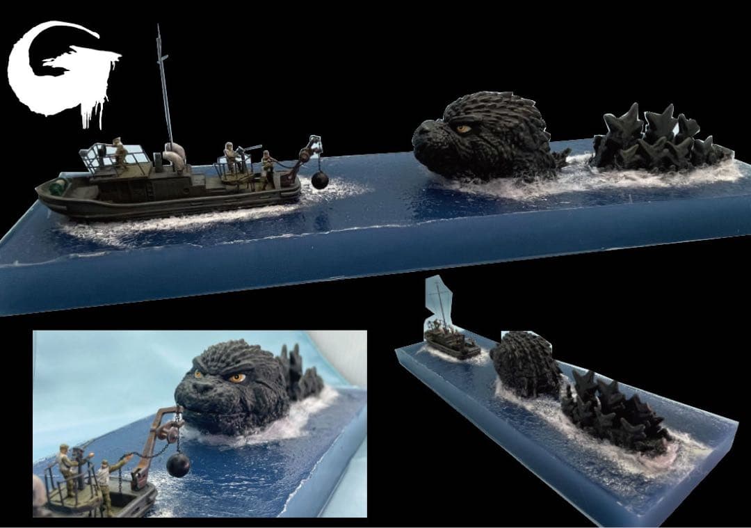 ゴジラー1.0 マイナスワン　ジオラマ　がんばれ新生丸