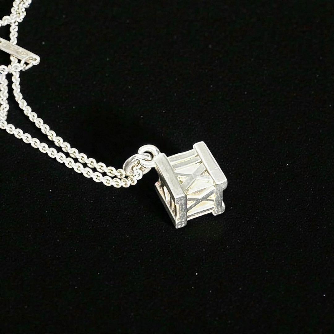 美品☆箱付き】ティファニー ネックレス アトラスキューブ シルバー