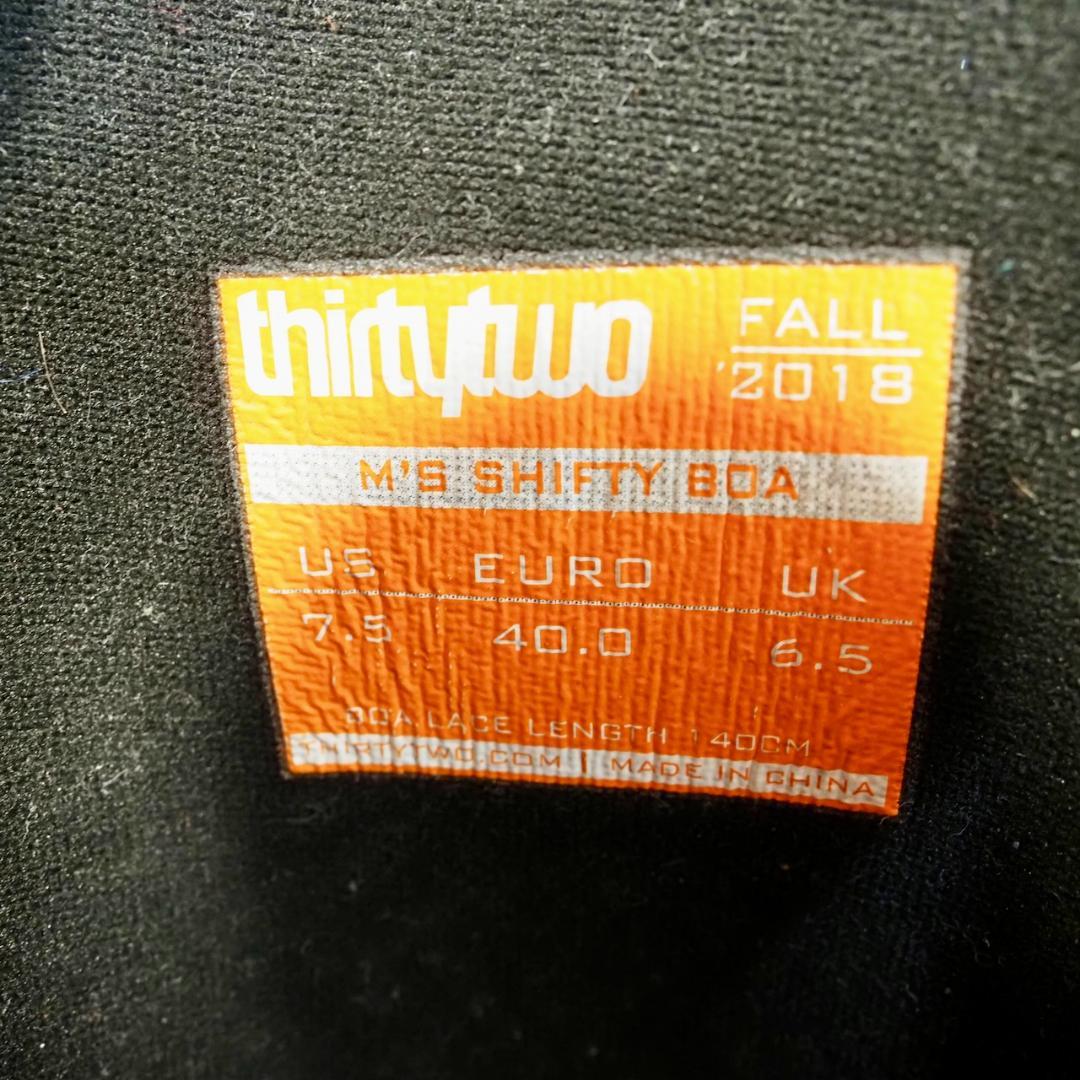 スノーボード thirtytwo M's Shifty BOA 25.5cm