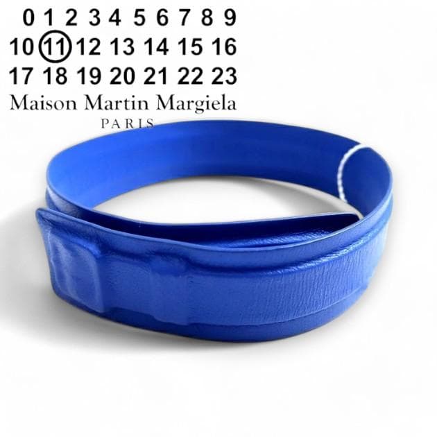 メゾン マルジェラ MM11 伊製 炙り出し レザー ブレスレット バングル