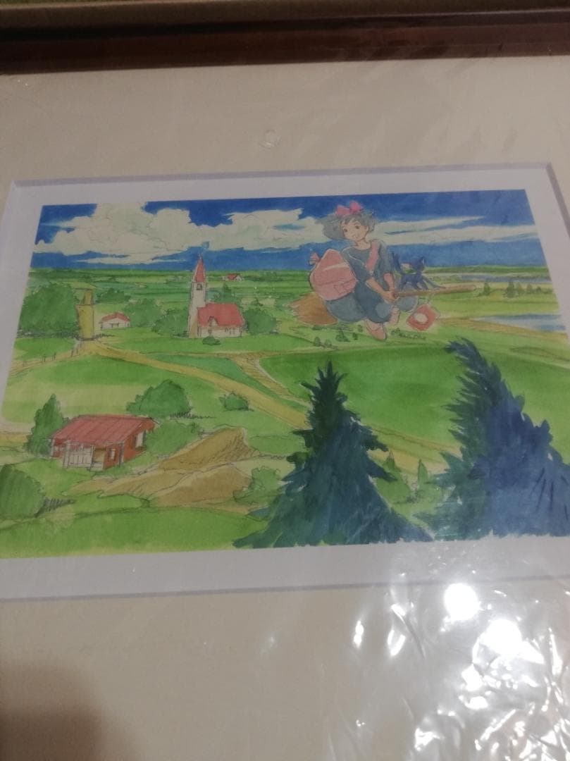 魔女の宅急便　複製　イメージボード　近藤喜文展　アートフレーム　セル画