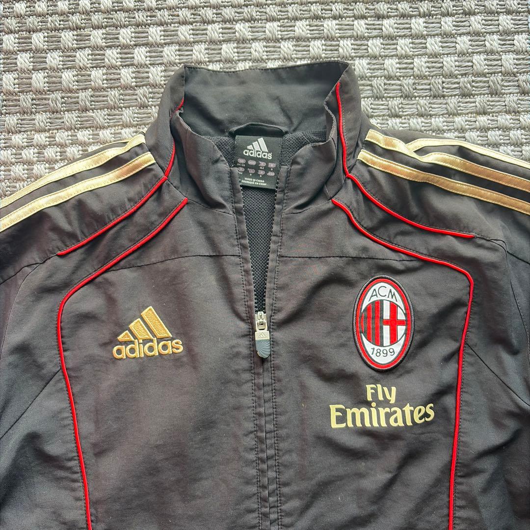 ACミラン ジャージセット adidas 黒　サイズS 良品 アディダス ACミラン ジャージ セットアップ 上下 130サイズ
