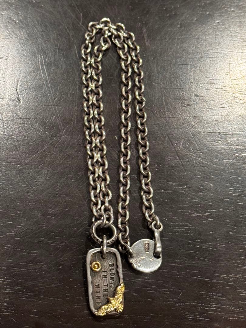 moto ドッグタグ メンズ silver 18k イーグル motor - メルカリ