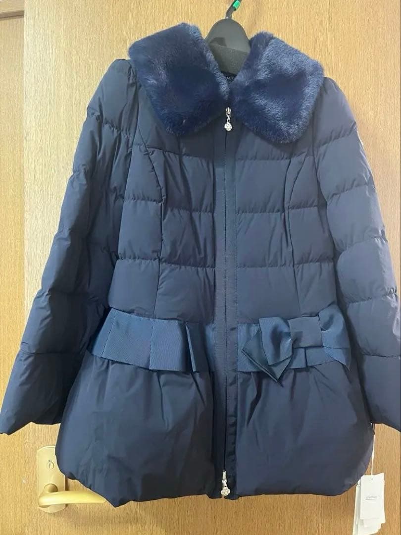 新品未使用タグ付き ネイビー ダウンジャケット 38 エムズグレイシー