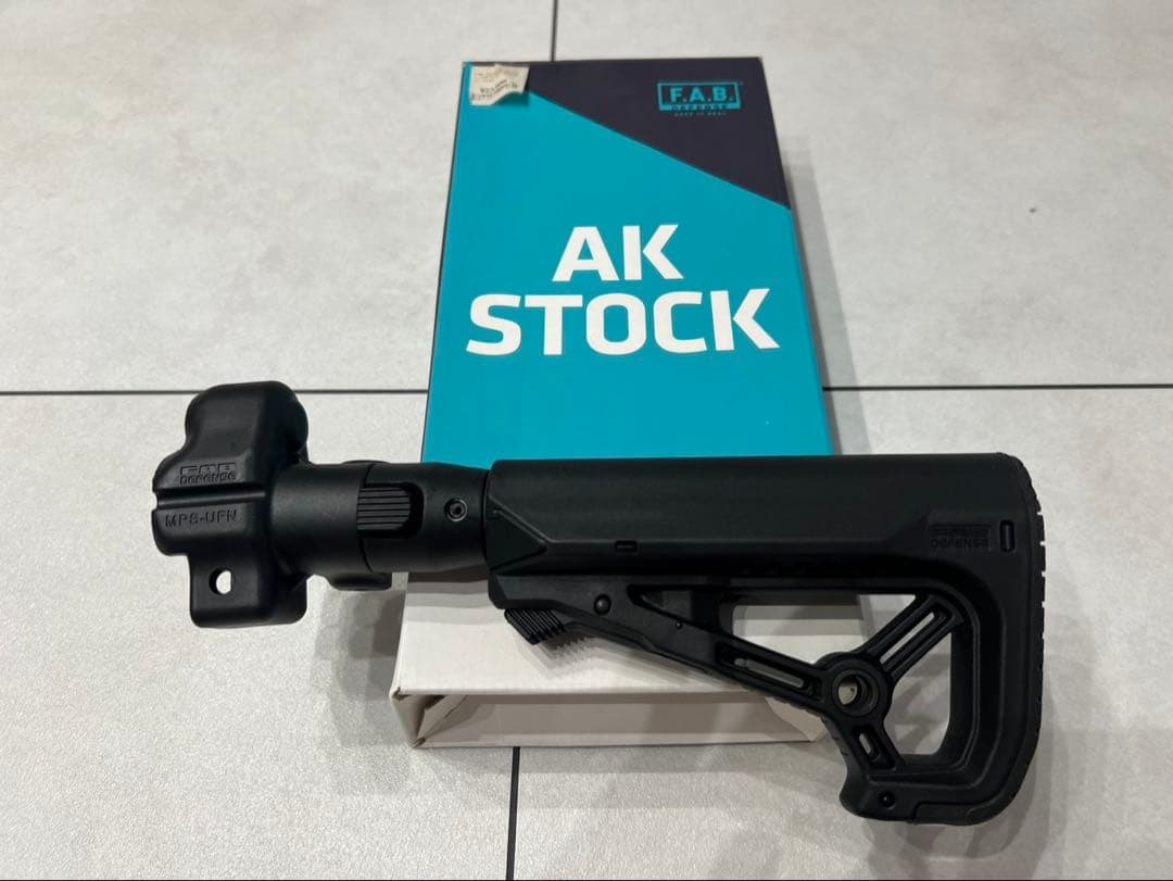次世代MP5取り付け加工済みF.A.B. Defense AK Stock