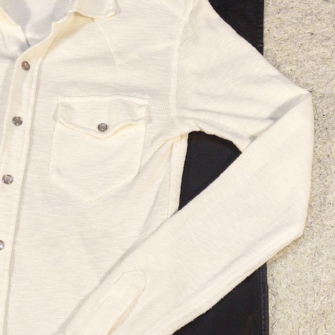 値下げ中1-23 RRLダブルアールエル 長袖シャツワッフル素材