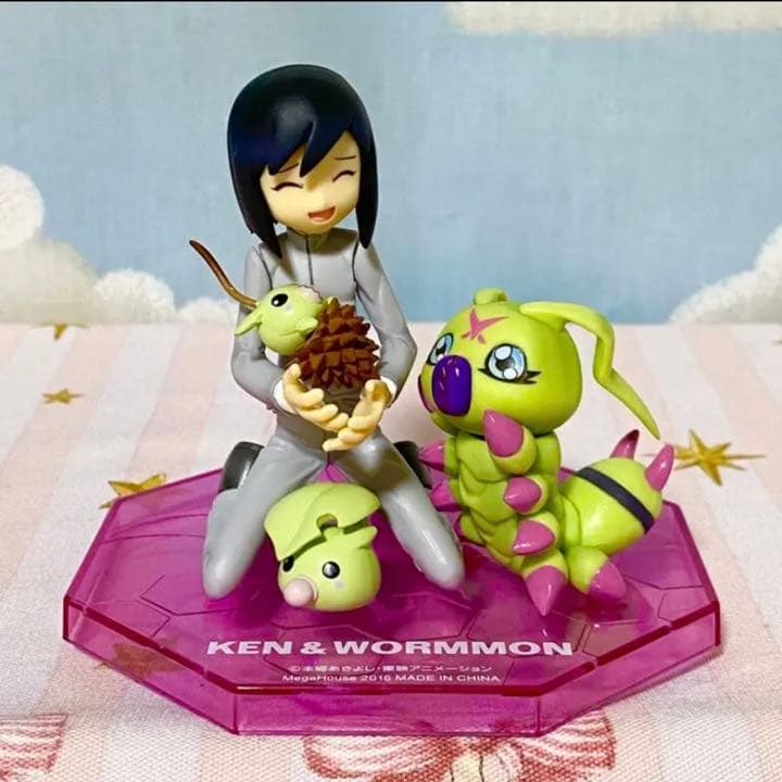 G.E.M デジモンアドベンチャー02・賢&ワームモン フィギュア(外箱なし