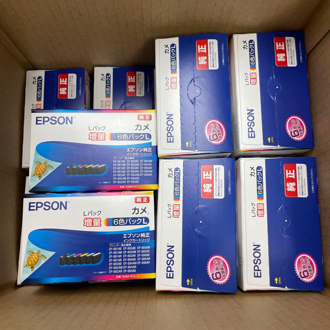 EPSON KAM-6CL-L 14箱 Amazon.co.jp: エプソン 純正 インクカートリッジ カメ KAM-6CL-L 6色