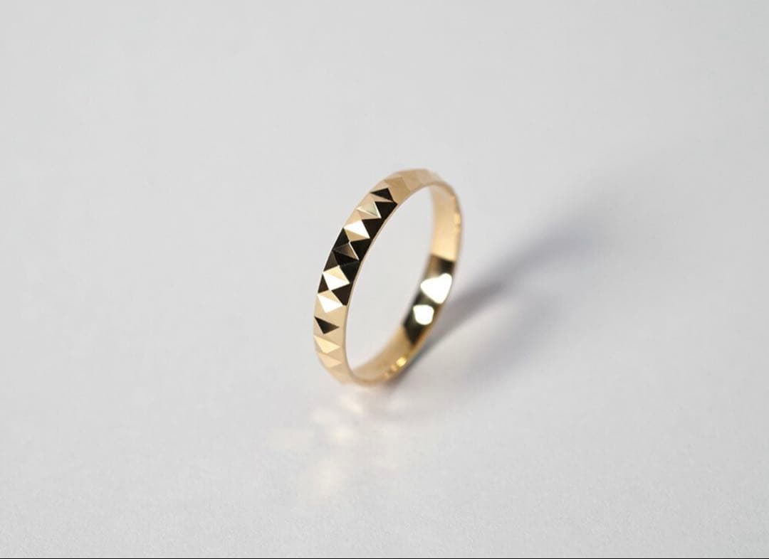 保証書付き RAPA 18k スタッズ リング - メルカリ