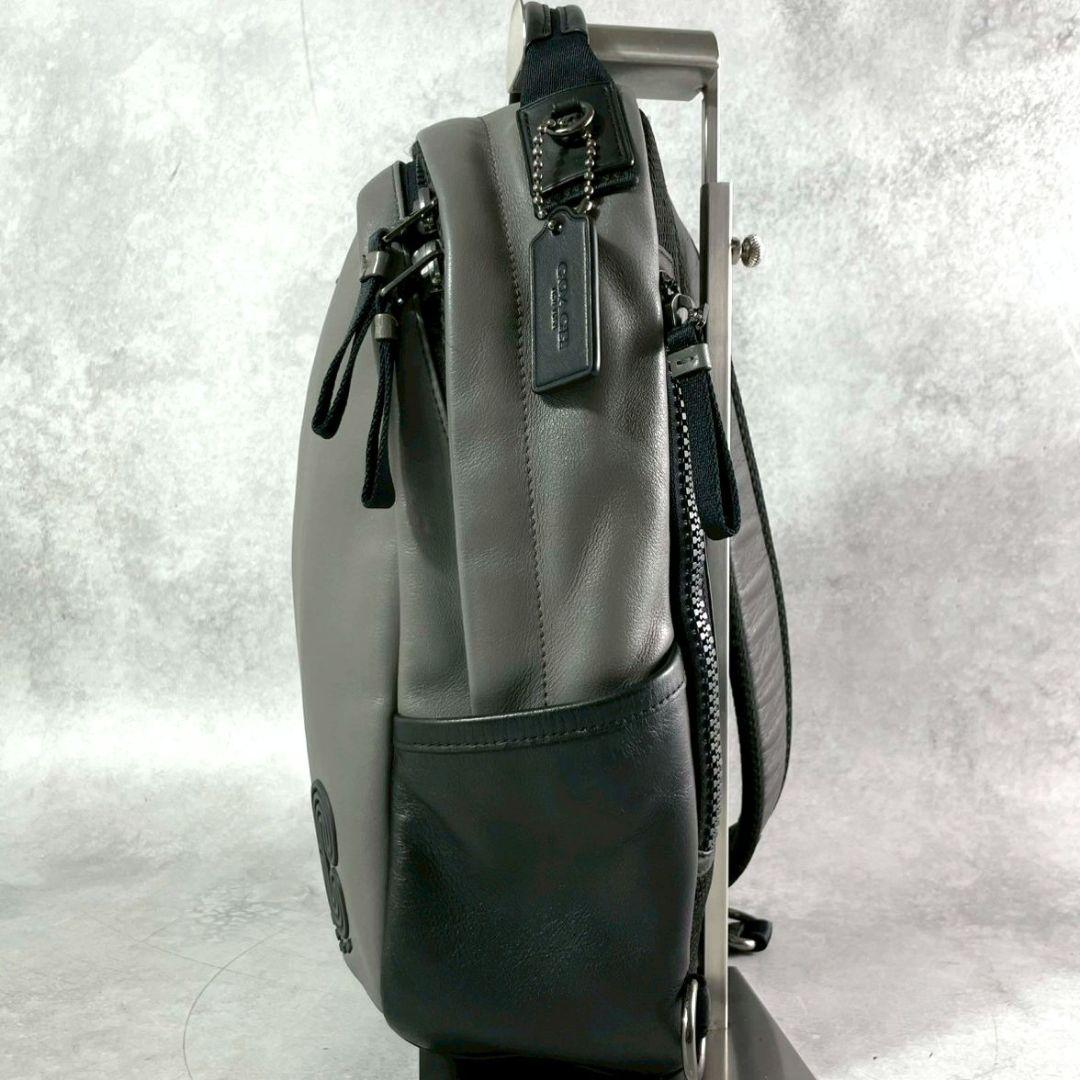 極美品 コーチ エッジパック ボディバッグ ビジネスバッグ レザー ロゴ