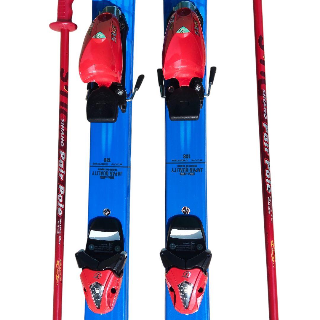 SINANO BXB 138cm ジュニアスキーセット ストック90cm付 - メルカリ