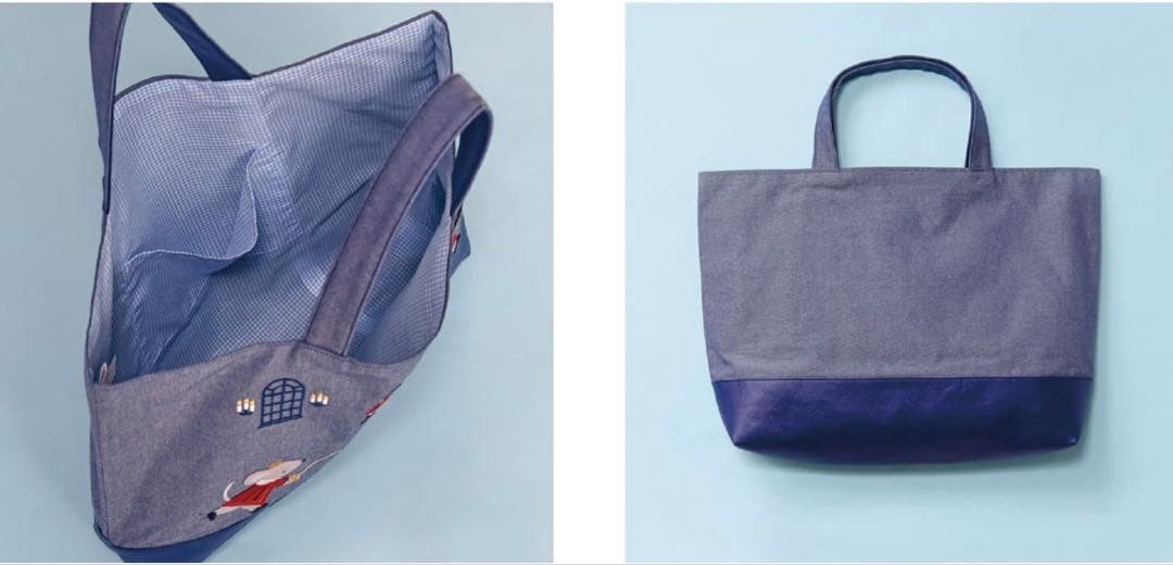 貞松・浜田バレエ団✕familiar 「くるみ割り人形」デニムバッグ マチ