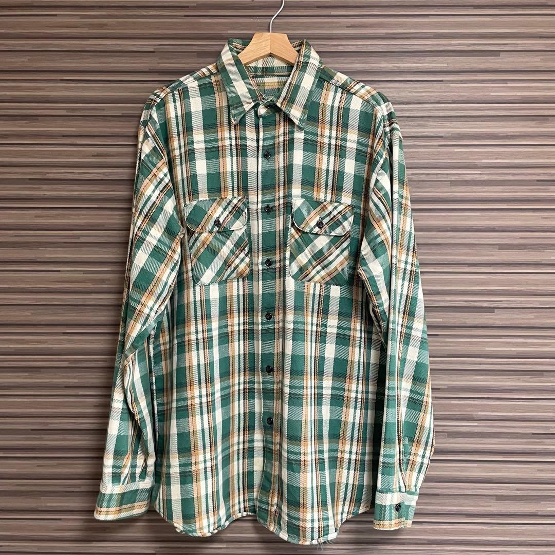 60s FIVE BROTHER ネルシャツ 森タグ USA製 ファイブブラザー FIVE BROTHER 60's 60年代 森タグ ヘビーネルシャツ