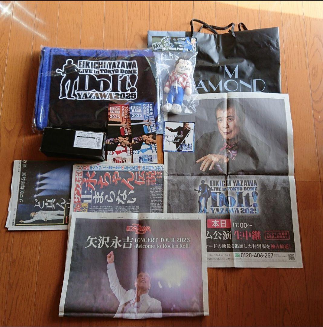 矢沢永吉 ドーム限定品 SBT トランポ ポージング！2dayチケット 新聞広告