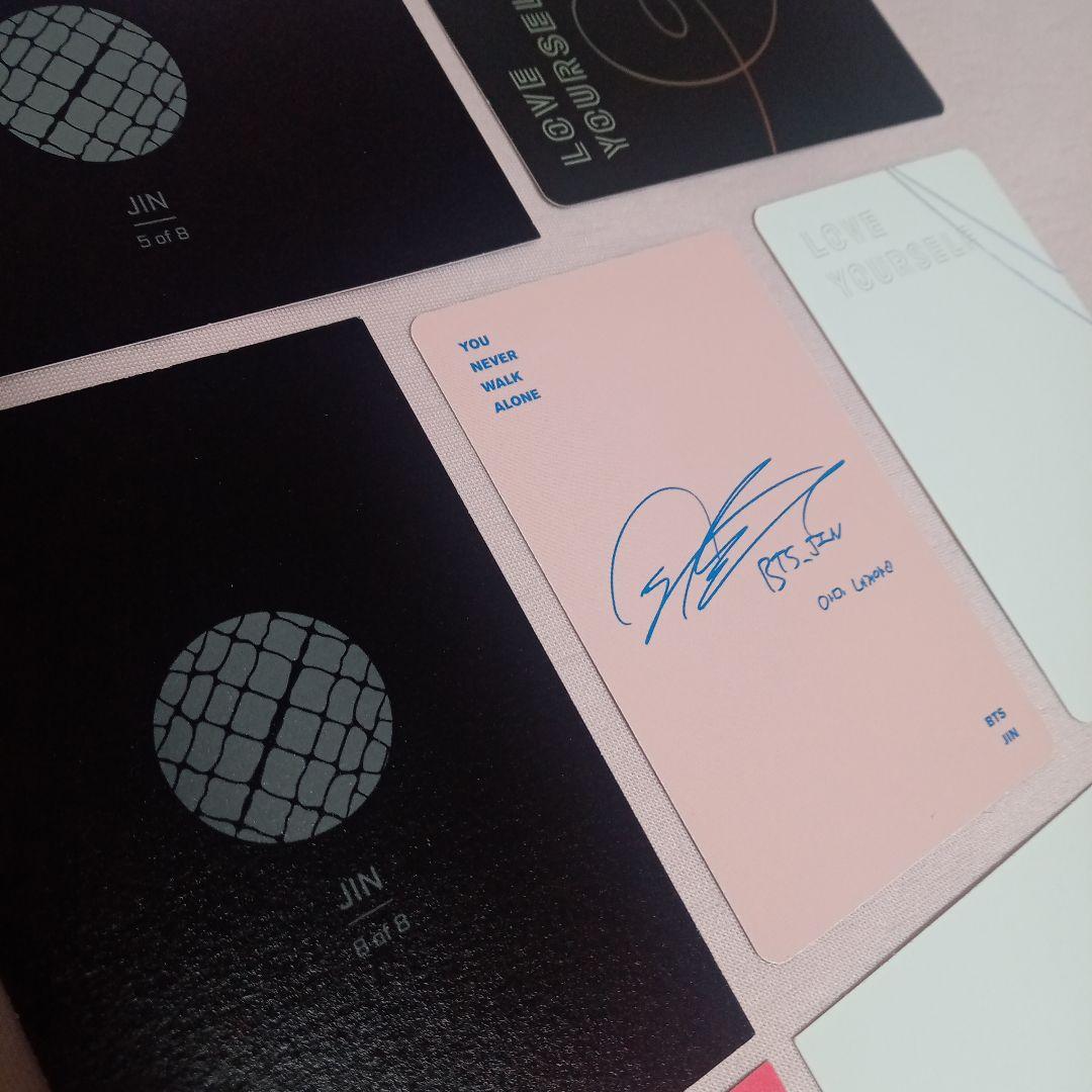 BTS JIN ジン 公式 トレカ ミニフォト 8枚セット - メルカリ
