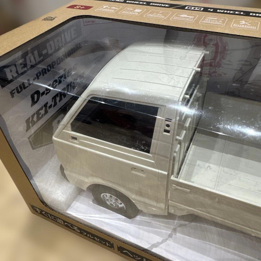 1/10 スズキ キャリイ 軽トラ RCカー ホワイト D12 RTR 2WD