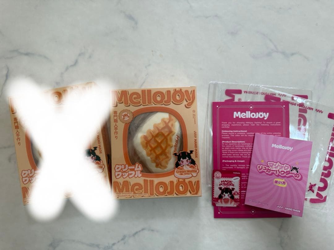 最安値！【付属品有り】mellojoy クリームワッフルさんかく シュリンク