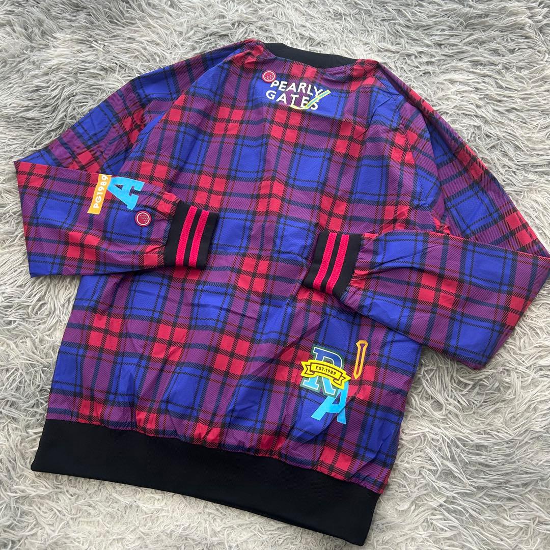 新品 パーリーゲイツ スニード ナイロンジャケット チェック柄 ニコ