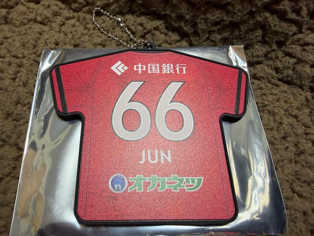 ファジアーノ岡山 【手掴みガチャ】ユニ型ラバーキーホルダー 66 JUN