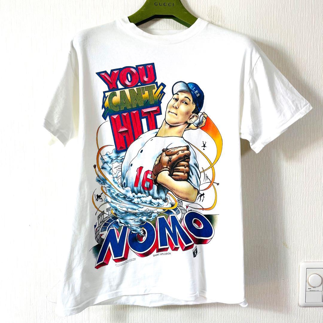 レア꧂野茂英雄 YOU CAN'T HIT NOMO Tシャツ Mドジャース - メルカリ