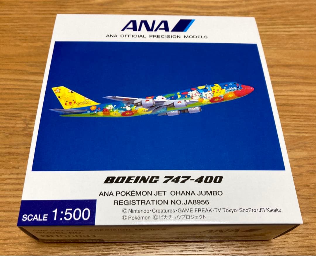 新品】ANA 公式モデル ポケモン お花ジャンボ 1/500 B747-400 - メルカリ