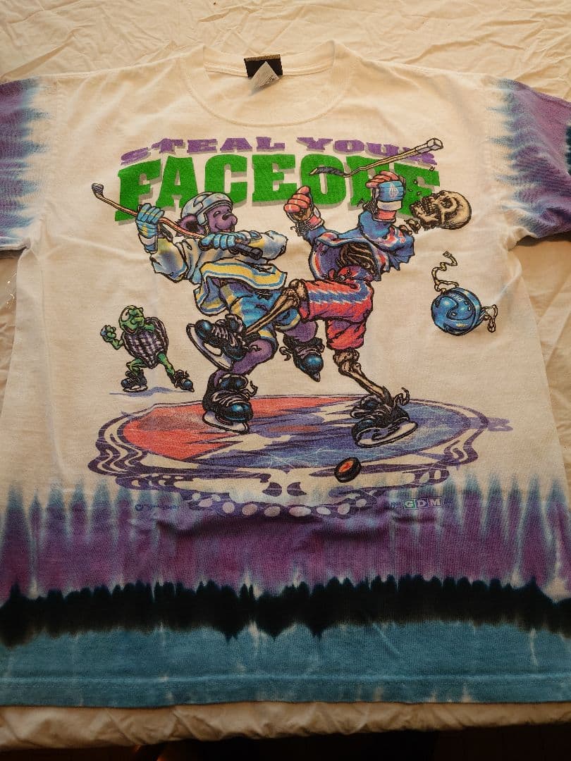 ミュージシャン 90s Grateful Dead Hockey Tie Dye T-shirt