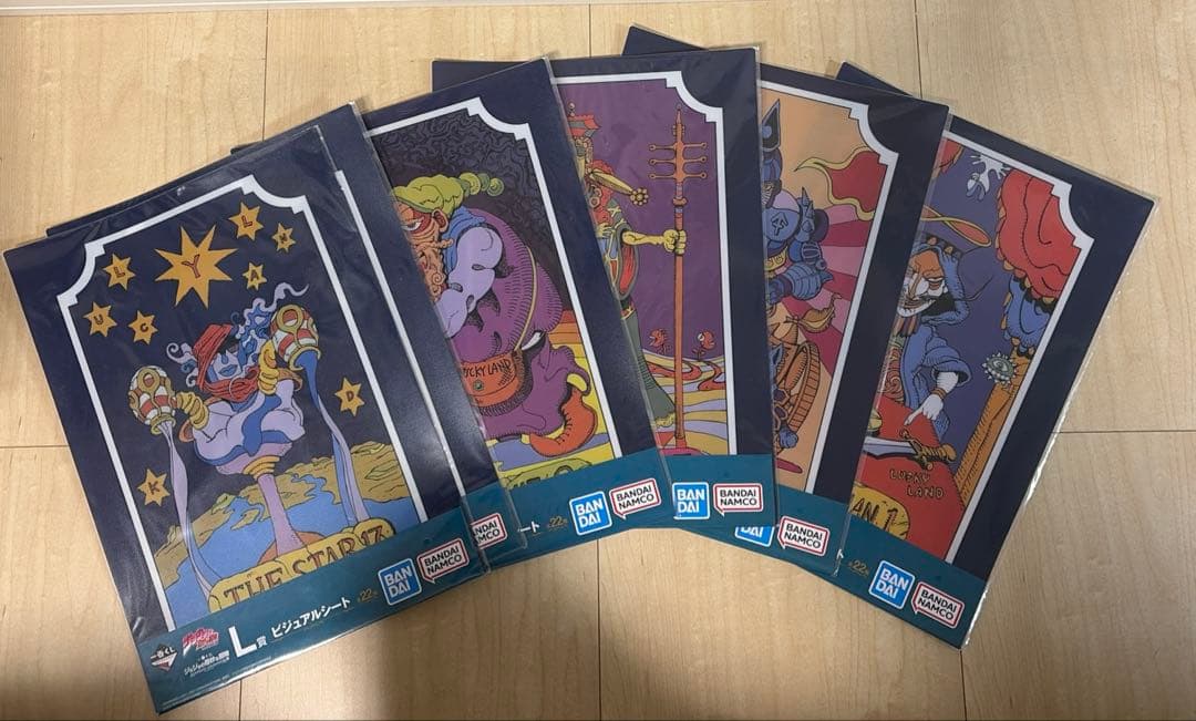 一番くじ　ジョジョ　ビジュアルシート２２種コンプ&ジョジョワールドタロットカード