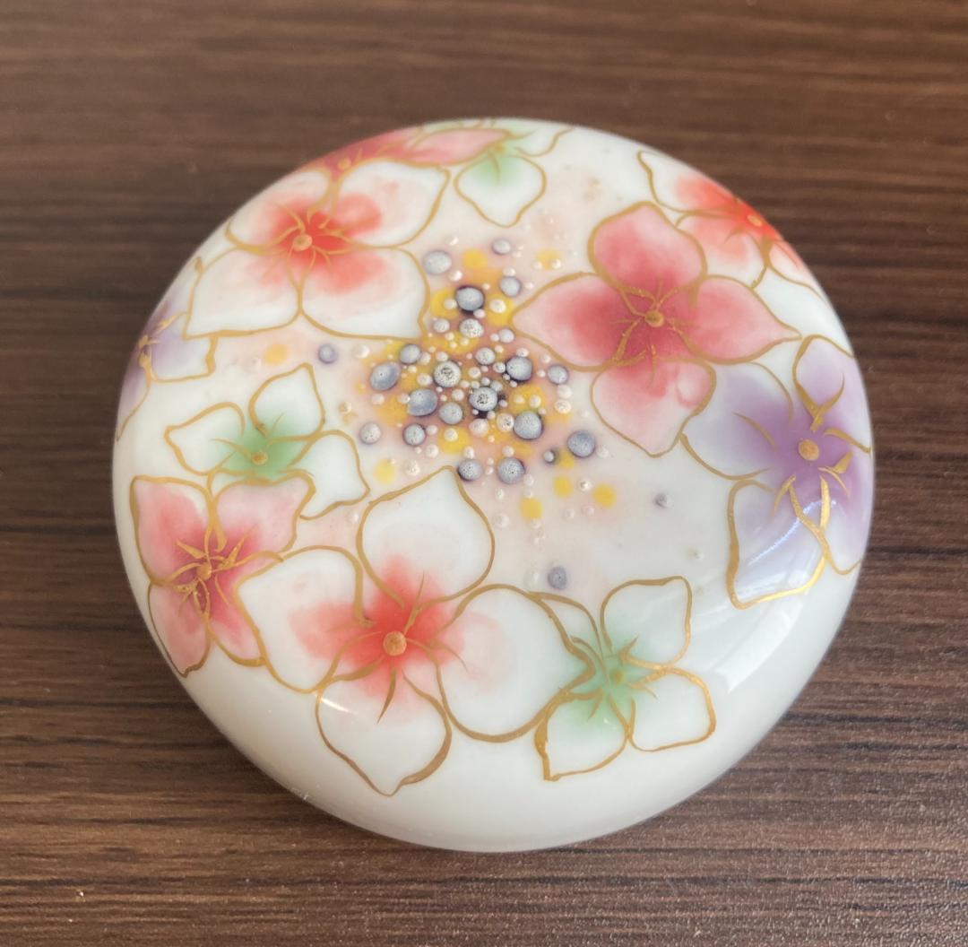 京焼　陶あん　ペーパーウエイト　文鎮　花 京焼 陶あん ペーパーウエイト 文鎮 花 - メルカリ