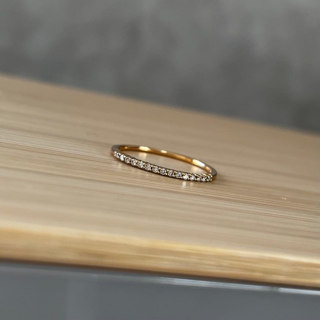 新品 4°CヨンドシーK18YG ダイヤモンドハーフエタニティ リング 楽天市場】4℃ ダイヤモンド ハーフエタニティ リング K18PG ブランド