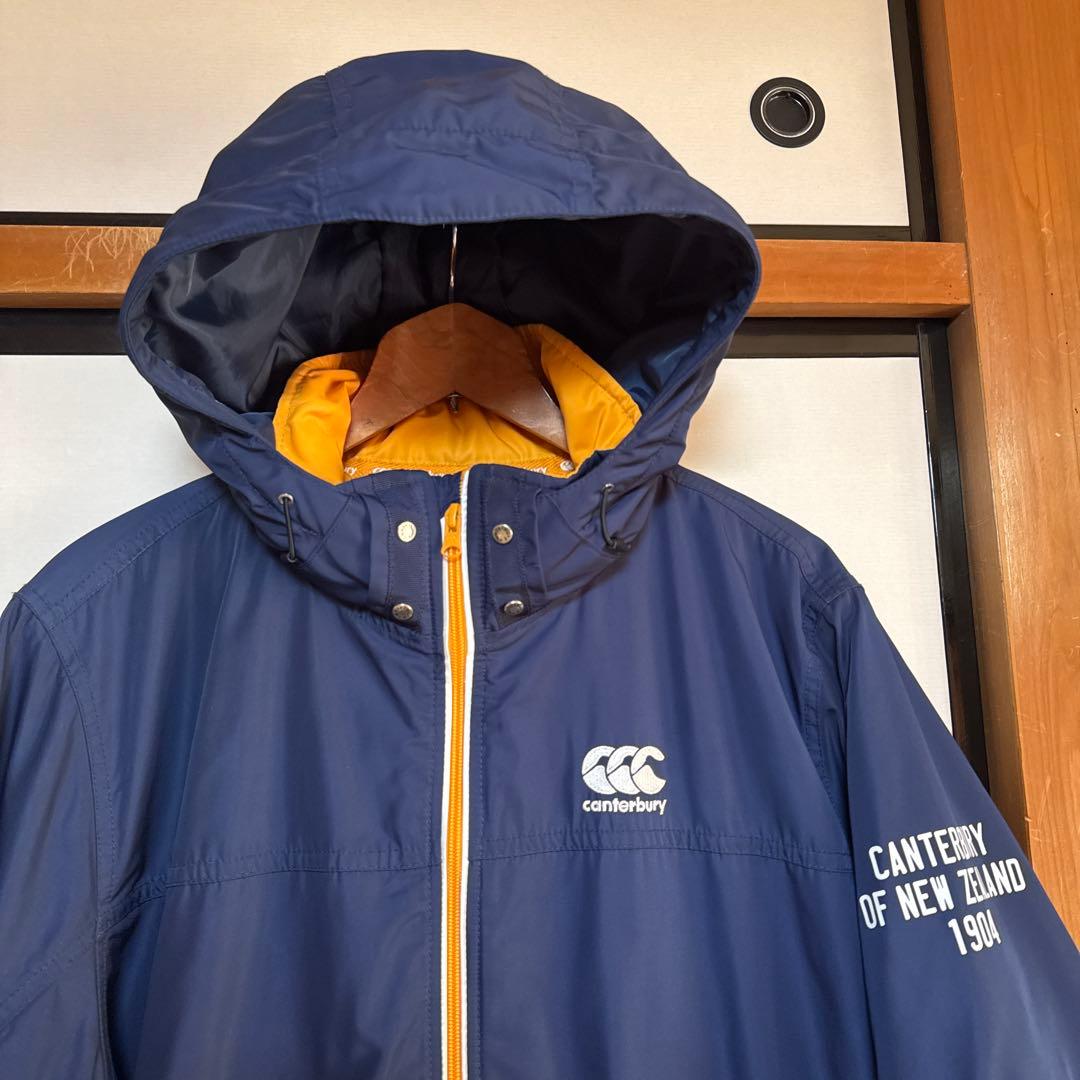 CANTERBURY カンタベリー ネイビー×黄 中綿 アウター - メルカリ