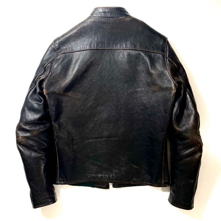 ⭐️茶芯 BUCO×リアルマッコイズ J-100 34 ライダース 馬革 - メルカリ