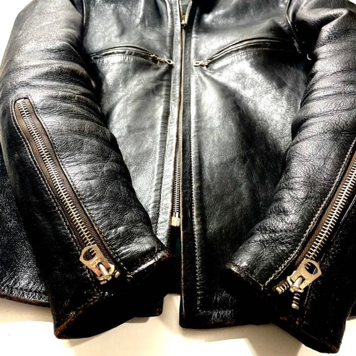 ⭐️茶芯 BUCO×リアルマッコイズ J-100 34 ライダース 馬革 - メルカリ