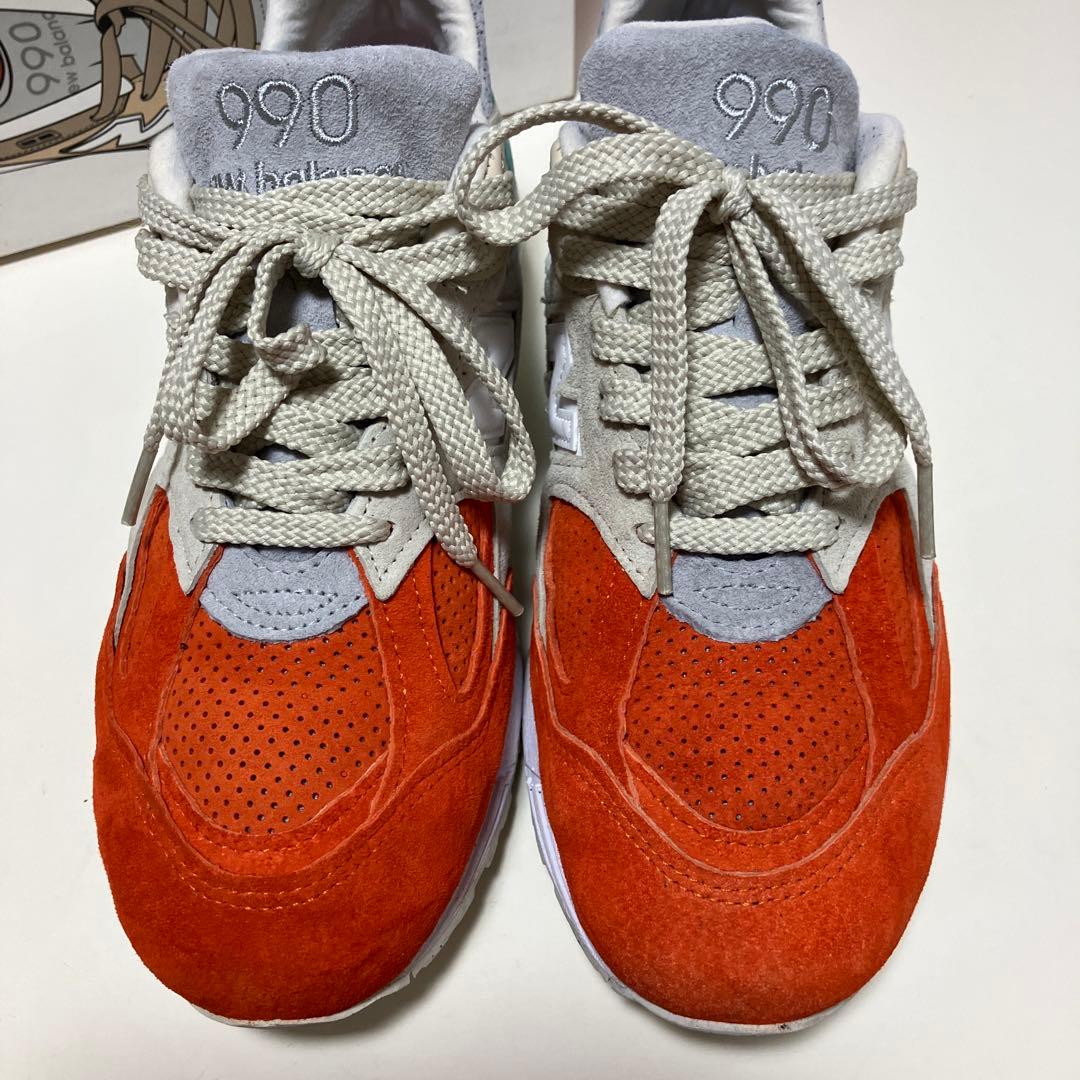 KITH×NewBalance 990 V2 \"cyclades\"