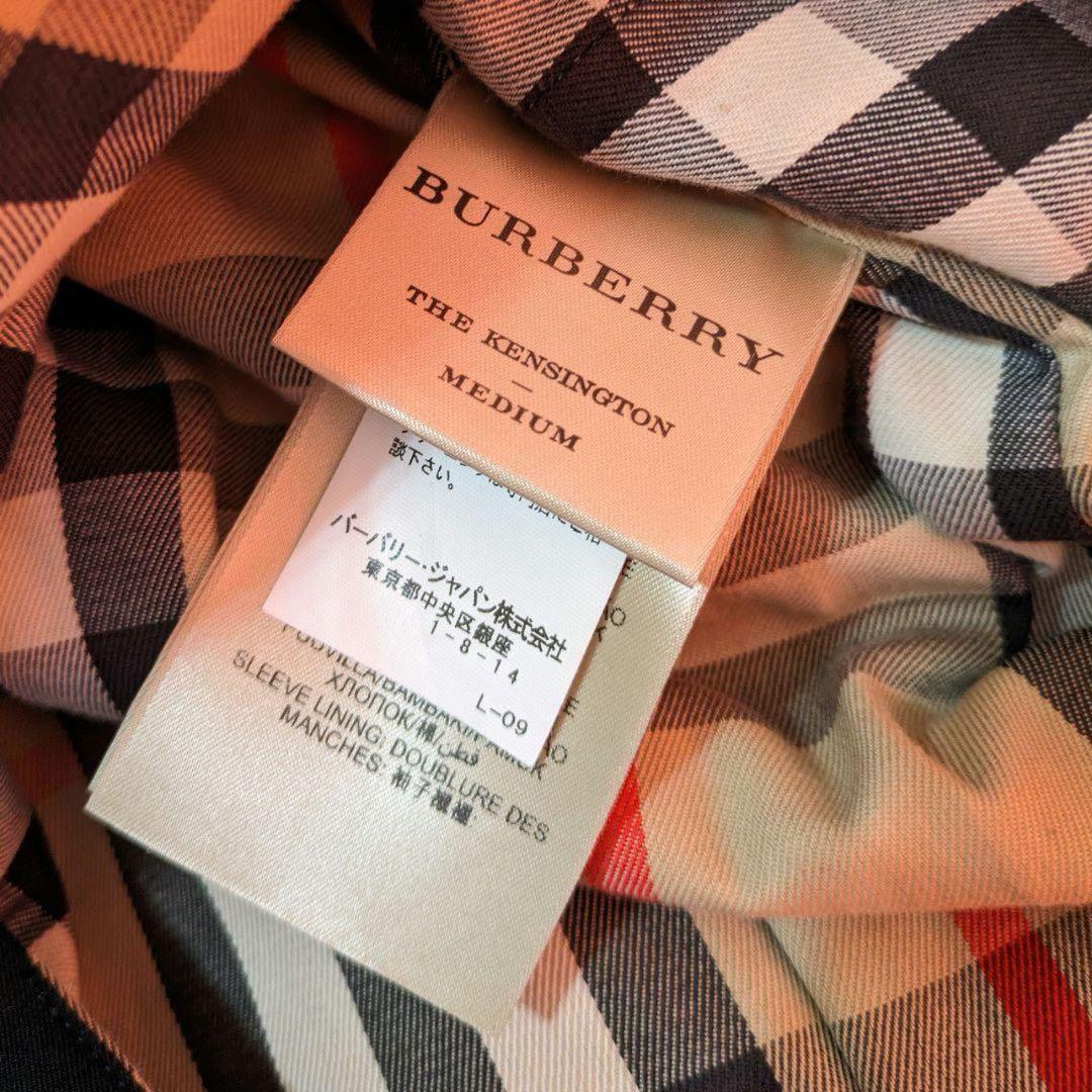 バーバリー ケンジントン トレンチコート ノバチェック 黒 - メルカリ