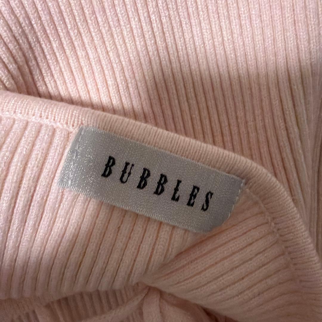 bubbles チョーカーボタンニットトップス ピンク - メルカリ