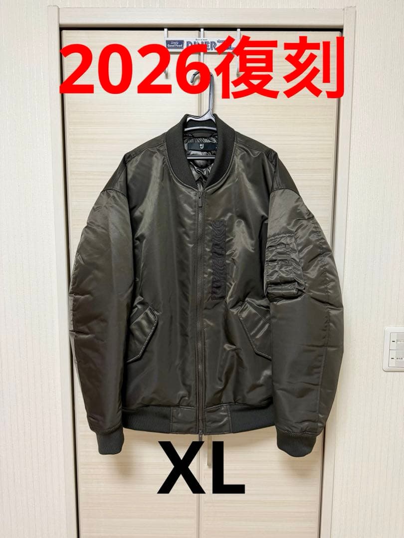 XL】2026復刻 UNIQLO+J ハイブリッドダウンオーバーサイズMA－1 - メルカリ