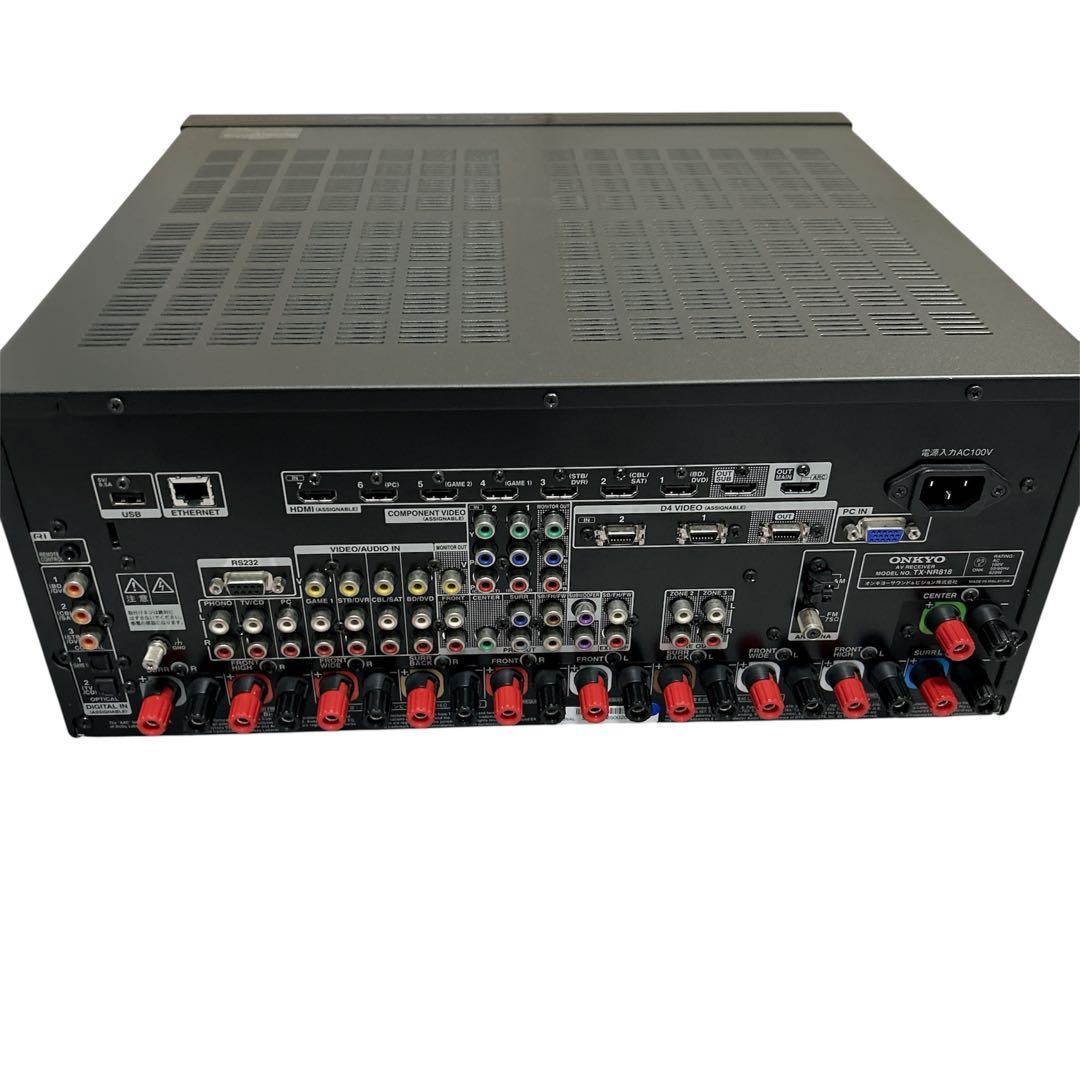 【ほぼ新品】ONKYO TX-NR818 AVサラウンドレシーバー 7.1ch