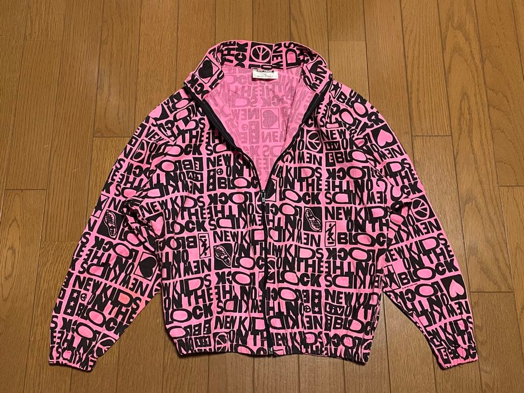 90s　ビンテージ　USA製　バンド　ロック　ミュージシャン　NKOTB　総柄