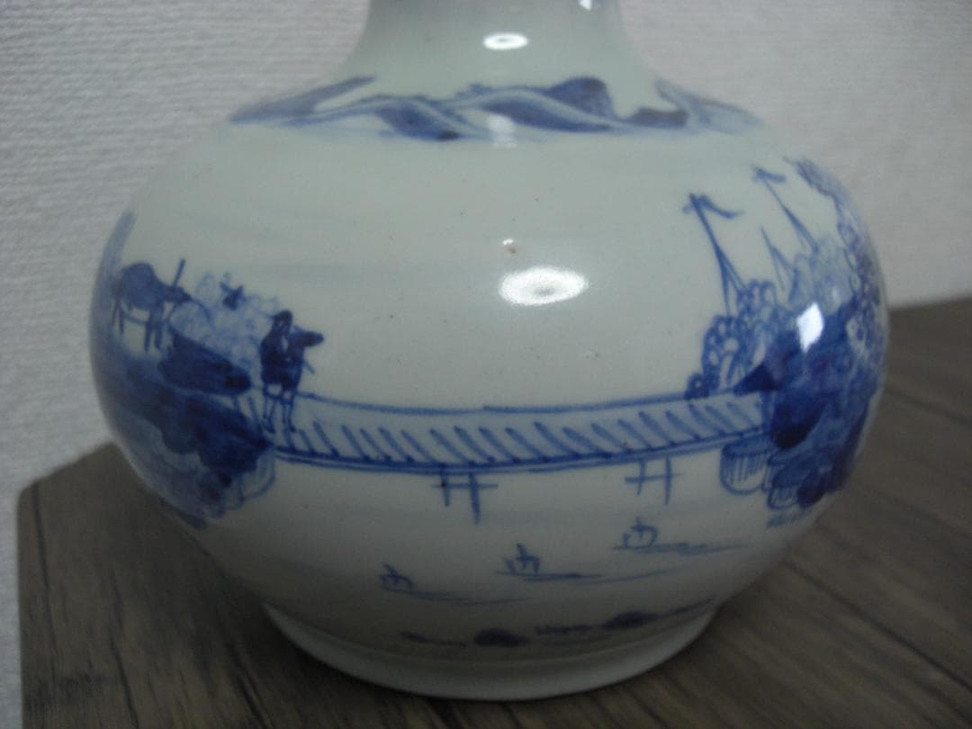 ◇中国古美術 錦堂發記 染付 花入れ 壺◇約20センチ◇ - メルカリ