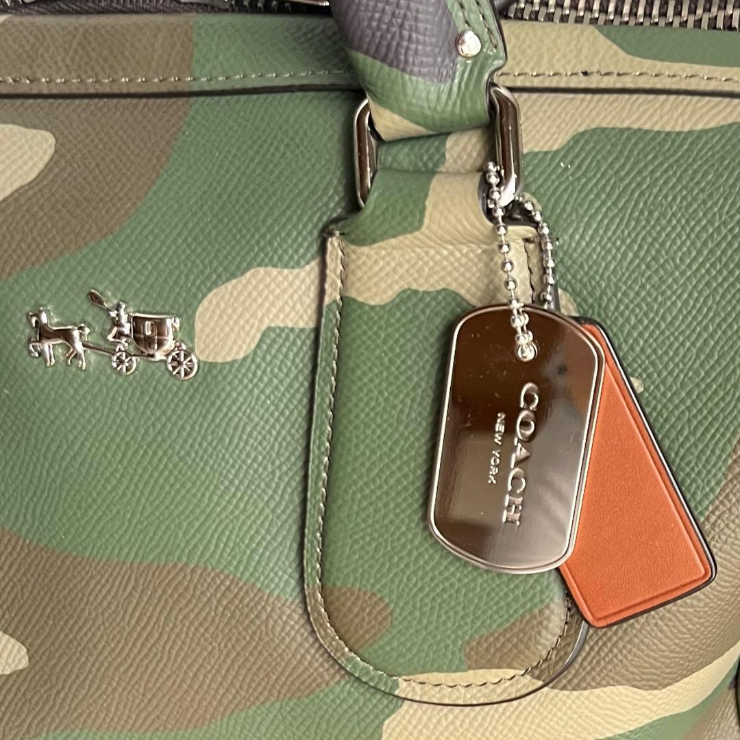COACHコーチ サリーサッチェル カモフラージュ 2WAYバッグ 迷彩柄