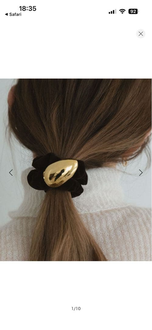 レチシア　エッグベルベットシュシュDB 一部別注】＜LETICIA＞エッグ ナイロン シュシュ