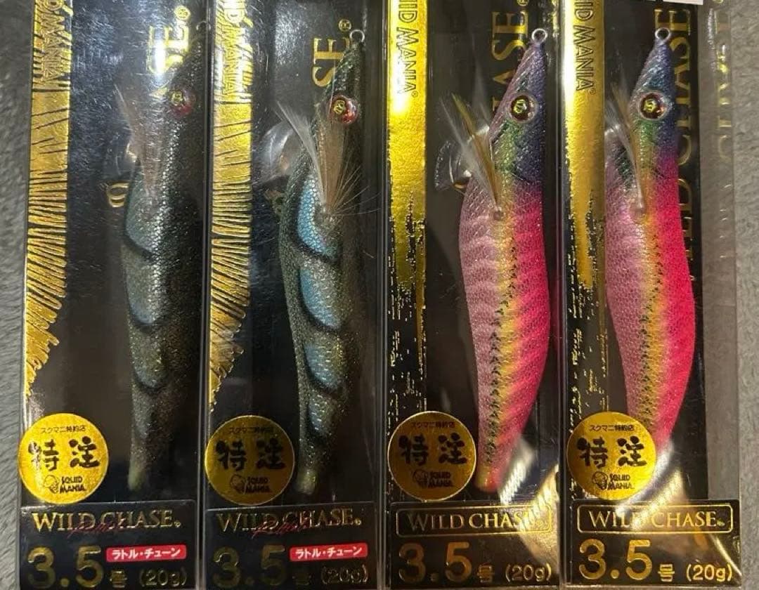 餌木　スクイッドマニア　ワイルドチェイス　3.5号　4本セット SQUID MANIA（スクイッドマニア） WILD CHASE ワイルドチェイス 3.5号